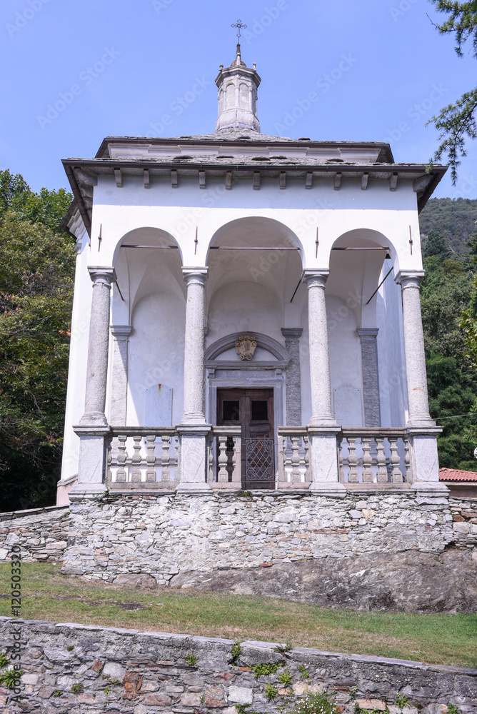 Fototapeta premium The sanctuary of Ghiffa on Italy