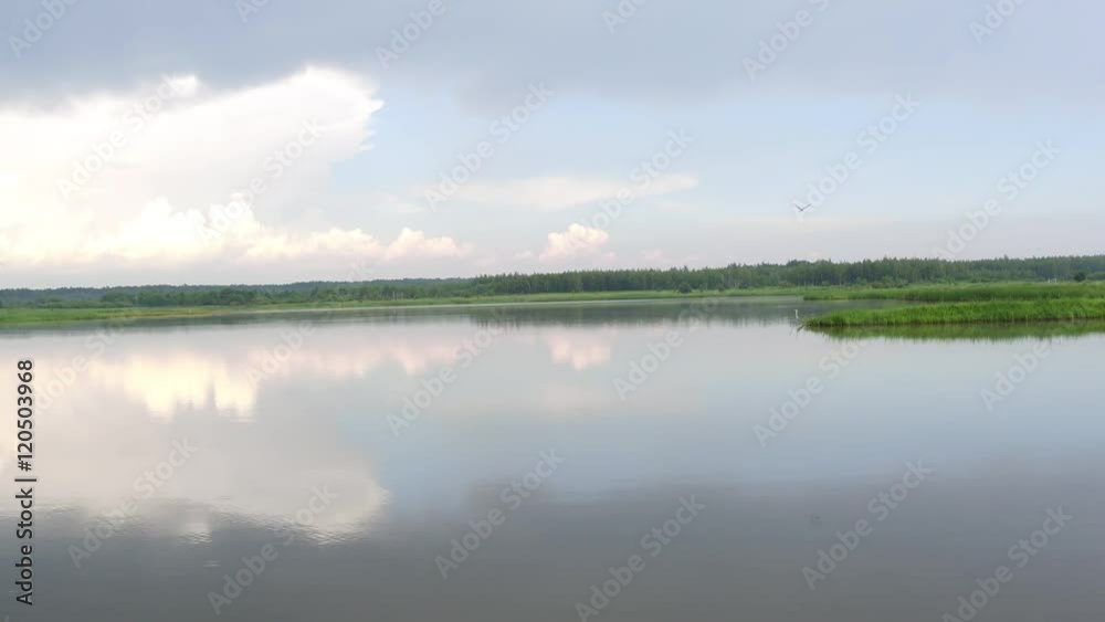 Flight Over the River in Ukraine, Zhytomur Flight Over the River in Ukraine, Zhytomur