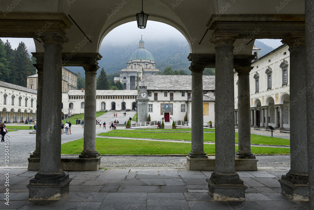 The sanctuary of Oropa on Italy, Unesco heritage
