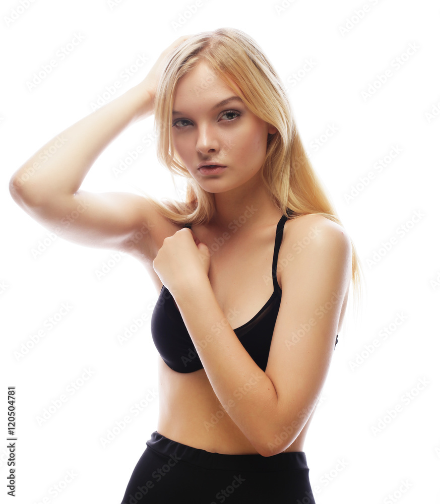 Portrait of sensual woman model