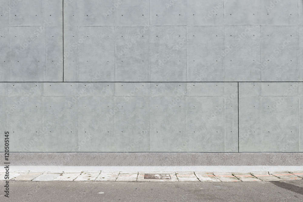 Fototapeta premium Large blank billboard on a street wall, banners with room to add your own text