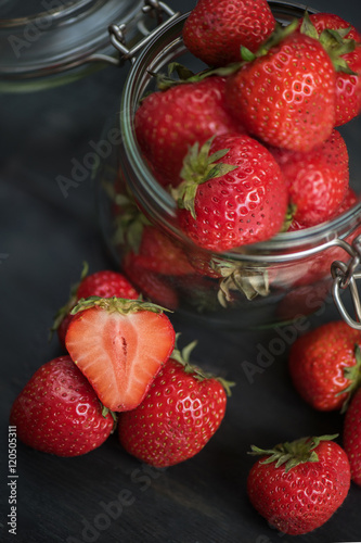 Fresh ripe strawberry