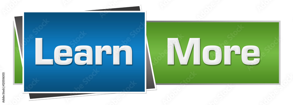 Learn More Green Blue Horizontal Learn More Green Blue Horizontal