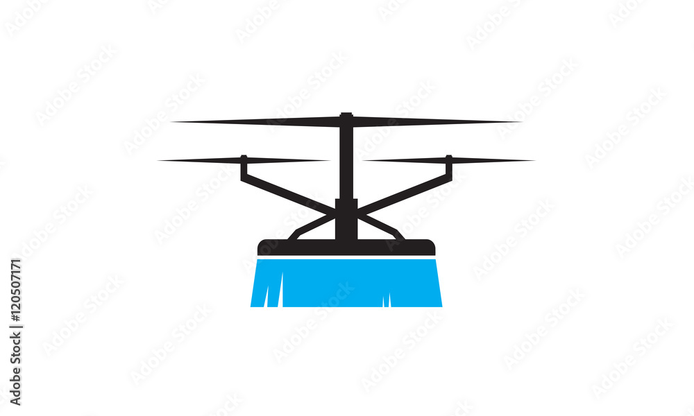 drone cleaning logo Stock | Adobe Stock
