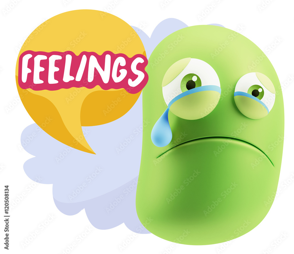 3d Illustration Sad Character Emoji Expression saying Feelings w 3d Illustration Sad Character Emoji Expression saying Feelings w