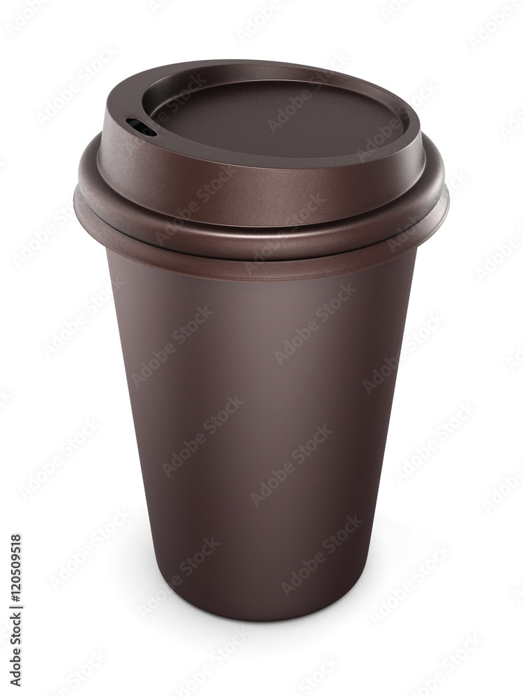 Mock up for your design disposable cups for coffee with lid on w Mock up for your design disposable cups for coffee with lid on w