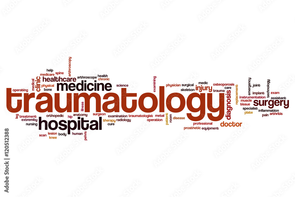 Traumatology word cloud