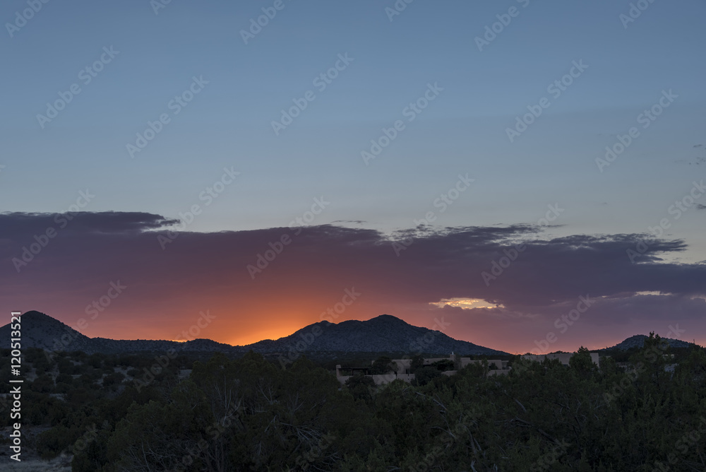 Sunset in Santa Fe
