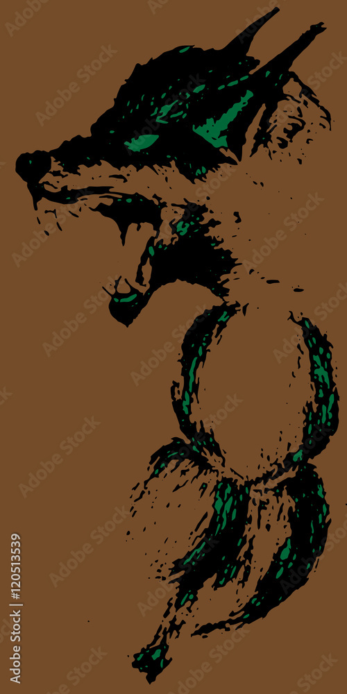 Fototapeta premium werewolf, eps10 vector