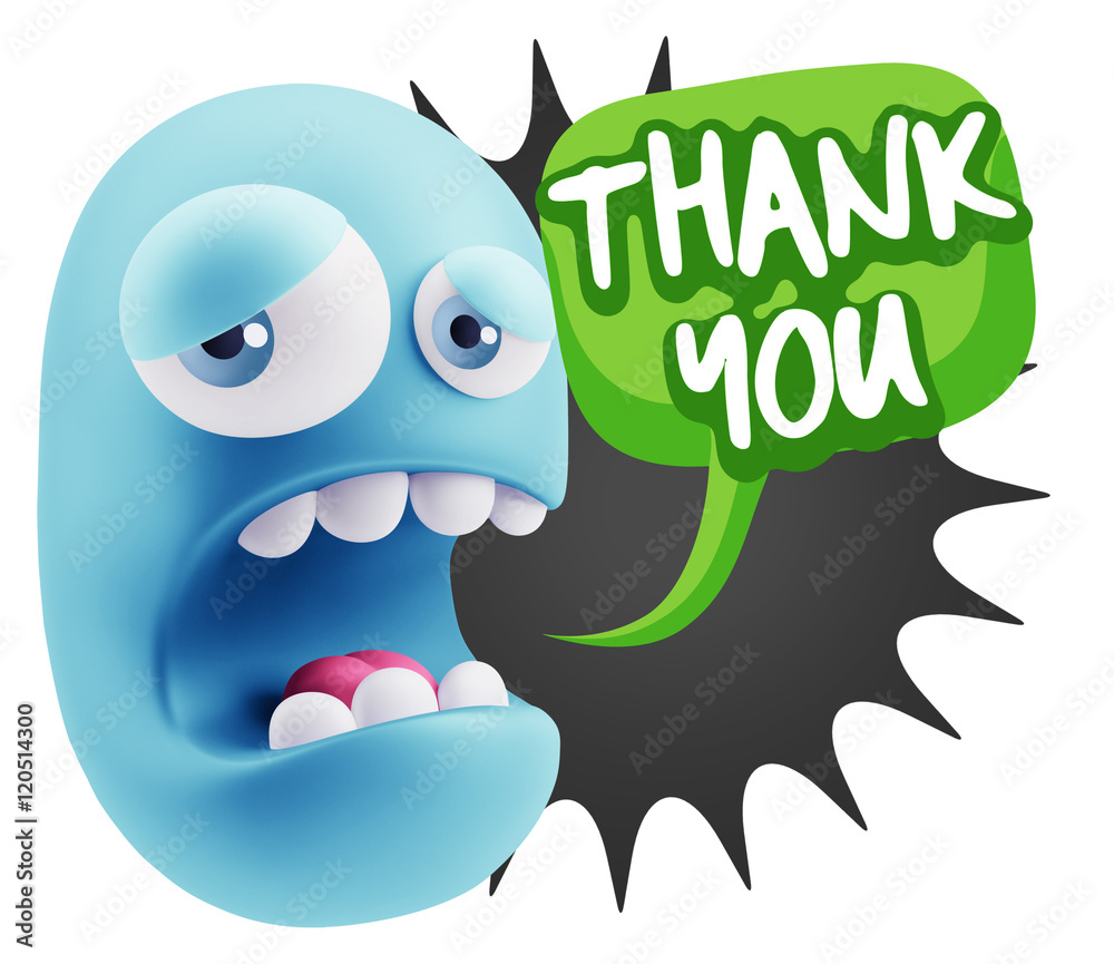 3d Illustration Sad Character Emoji Expression saying Thank You 3d Illustration Sad Character Emoji Expression saying Thank You
