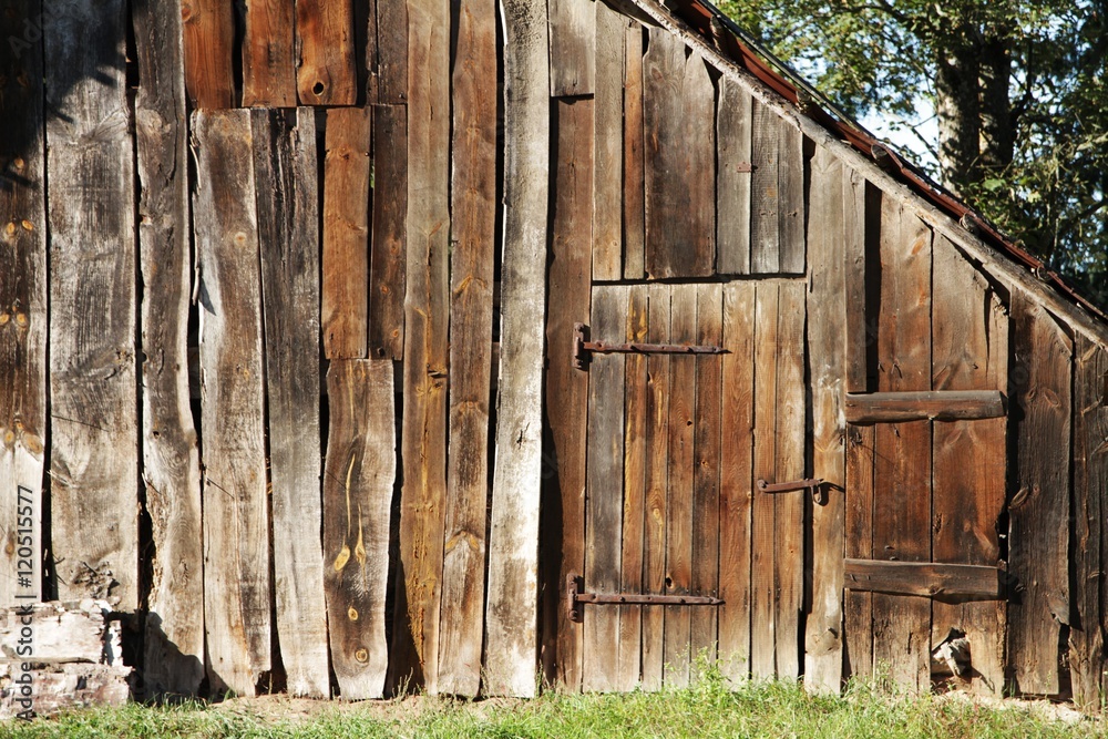old wooden barn