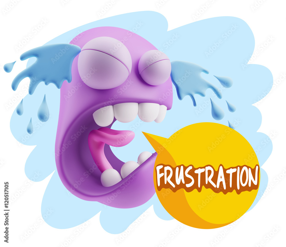 3d Illustration Sad Character Emoji Expression saying Frustratio 3d Illustration Sad Character Emoji Expression saying Frustratio