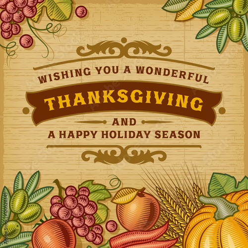 Thanksgiving Vintage Card