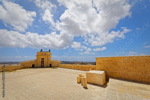 Wide angle view of the Citadel Square, Victoria, Gozo