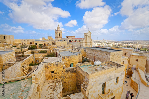 Top view from Citadel, Ir-Rabat, Malta photo