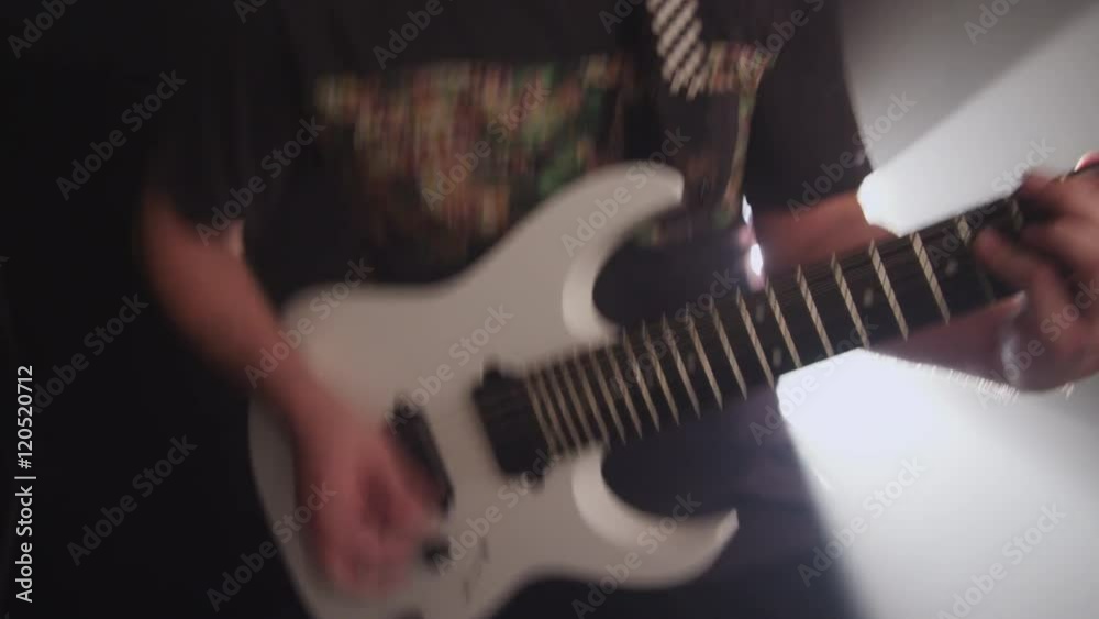 Guitar in heavy metal rock band