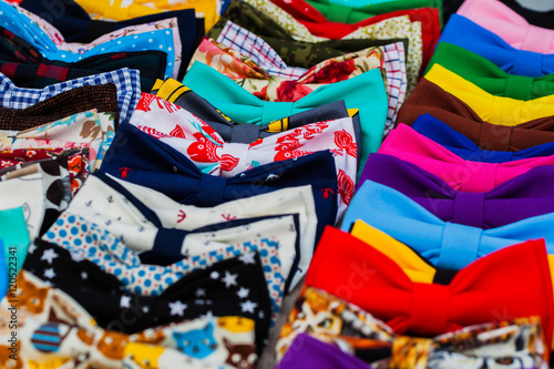 Assortment bow ties for hipsters handmade. Any decent hipster likes to buy an unusual tie