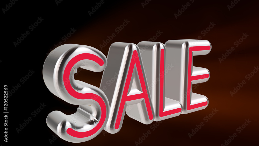 3d illustration neon text SALE. 3D rendering for business. 3d illustration neon text SALE. 3D rendering for business.