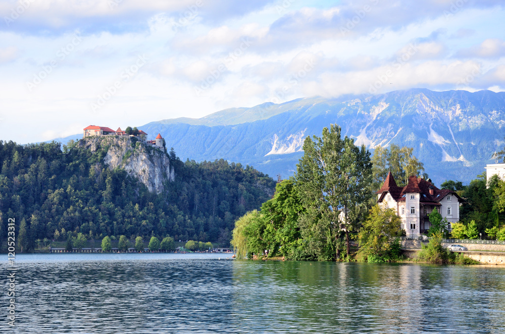 Bled Castle at Lake . Slovenia