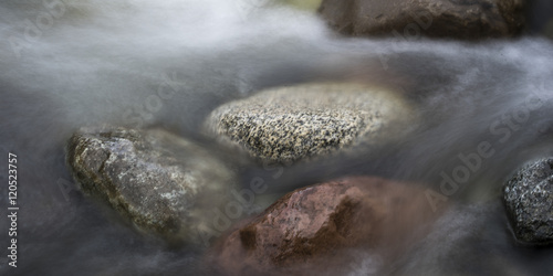 View of rocks in river, Whistler, British Columbia, Canada