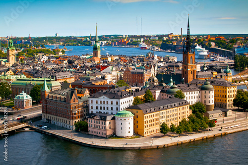 Canvas Print Cityscape of Stockholm