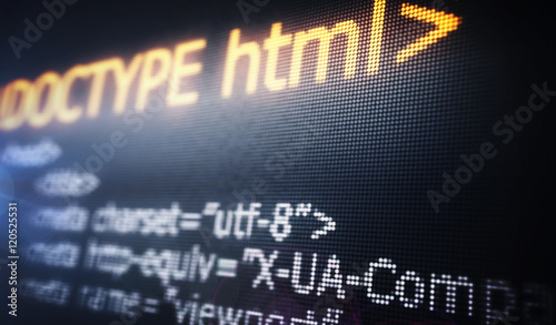 Code, HTML web programming background