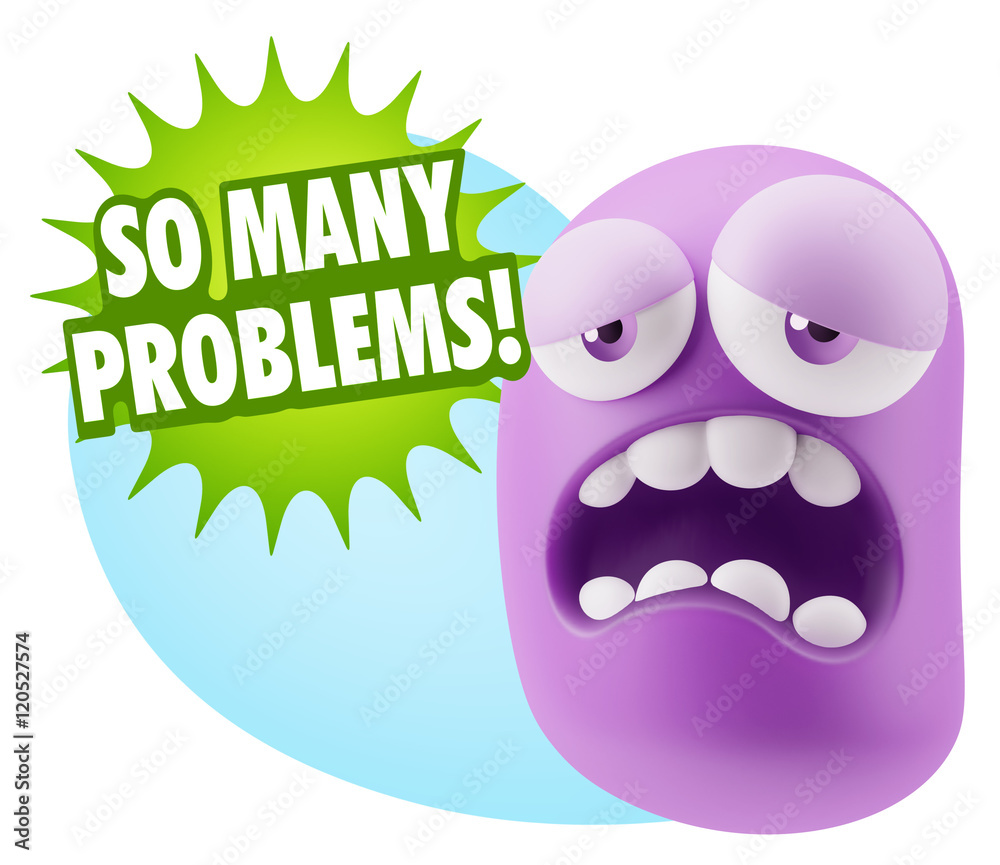 3d Rendering Sad Character Emoticon Expression saying So Many Pr 3d Rendering Sad Character Emoticon Expression saying So Many Pr