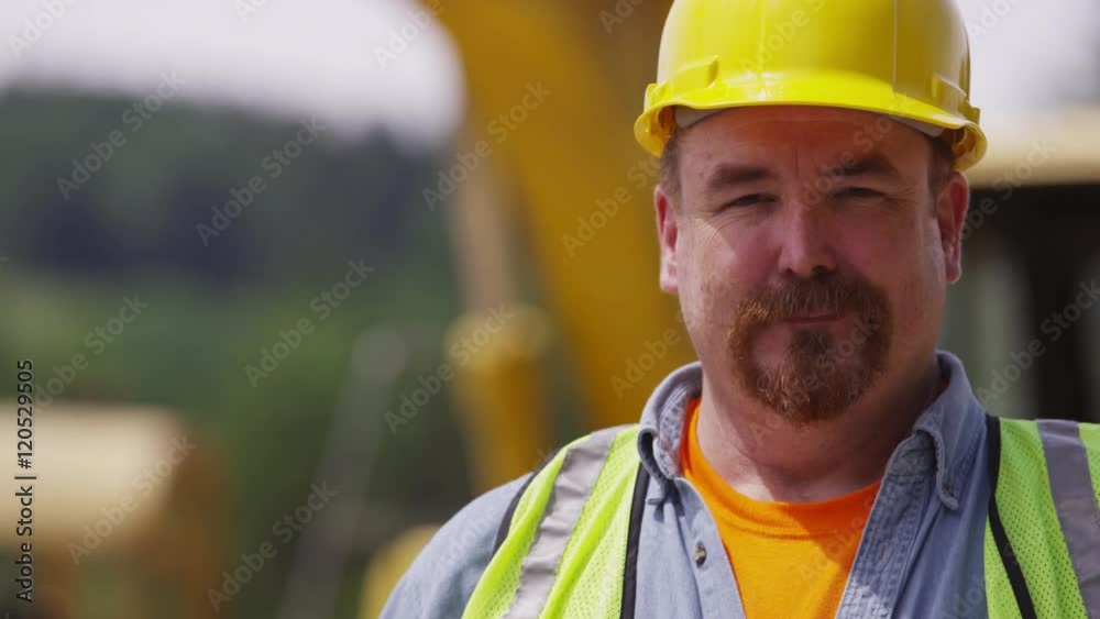 Portrait of construction worker Portrait of construction worker