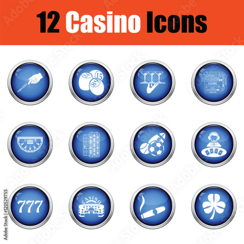 Casino icon set.