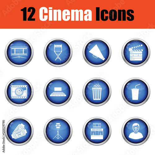 Free Download Set of cinema icons. - GFXLoad
