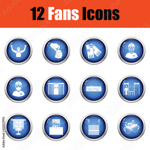 Set of soccer fans icons. Free Download Set of soccer fans icons. - GFXLoad