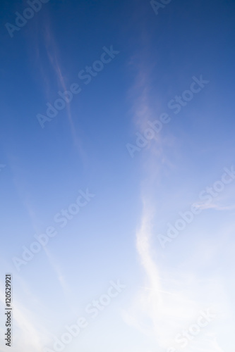 clouds on sky in the evening