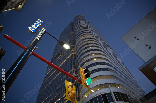 Fotografie City downtown at night