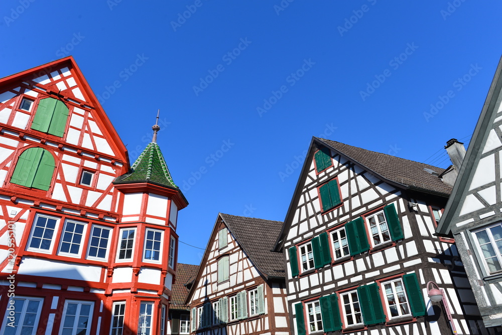 Obraz premium Fachwerkhäuser Schiltach Baden-Württemberg