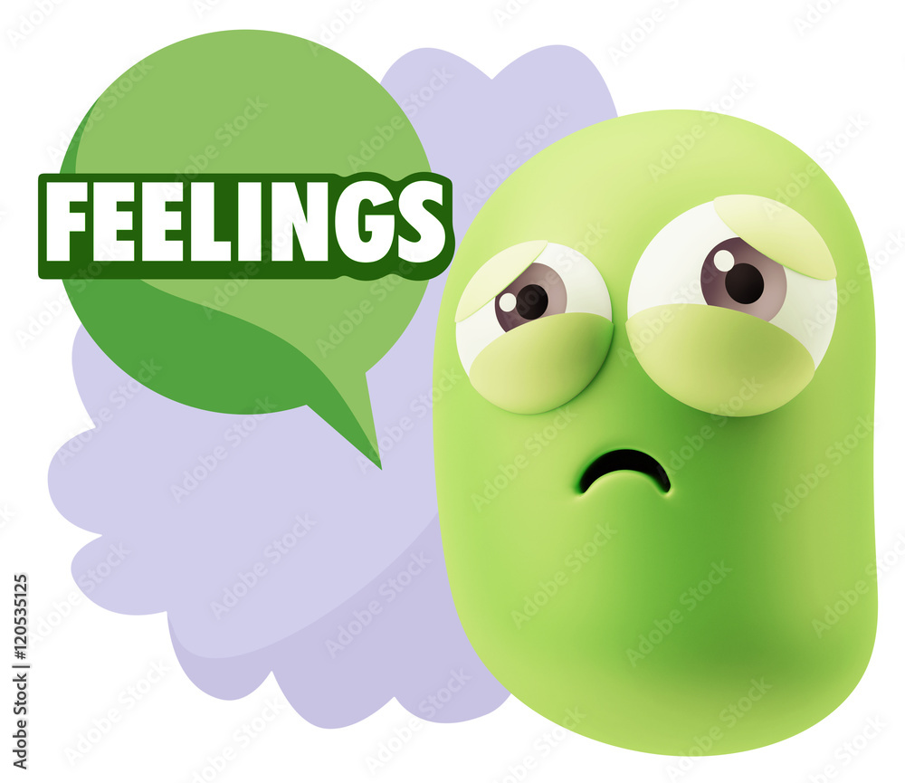 3d Rendering Sad Character Emoticon Expression saying Feelings w 3d Rendering Sad Character Emoticon Expression saying Feelings w