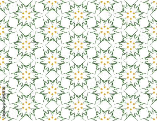 Hand drawn floral pattern. Gouache background for fabric, textile, paper, postcards