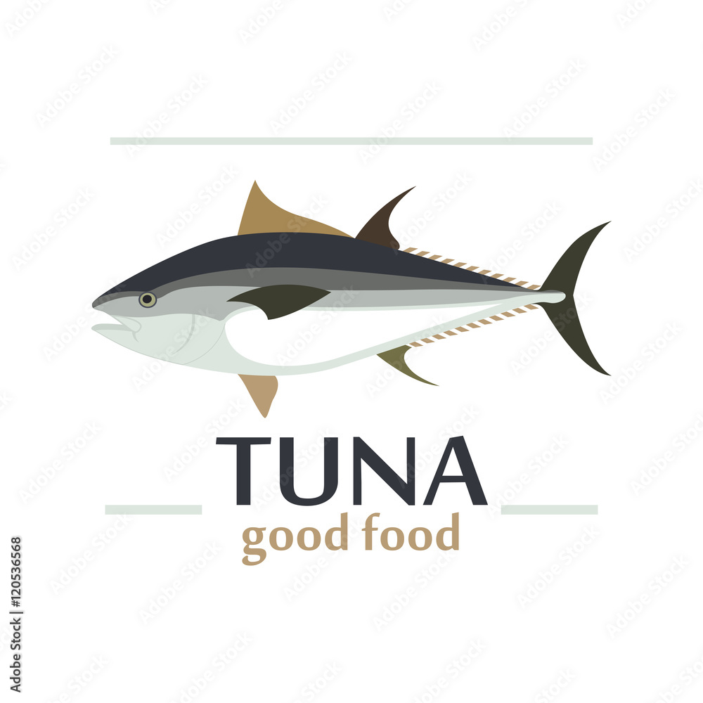 Obraz premium Sea food label