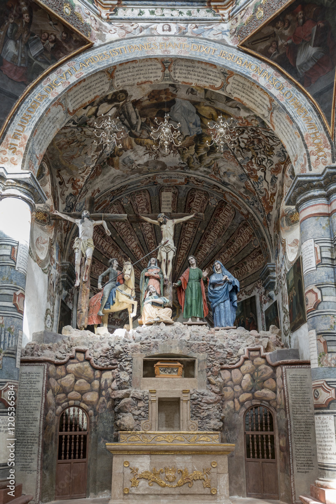 Interior alter of the church, Sanctuary of Atotonilco, San Migue