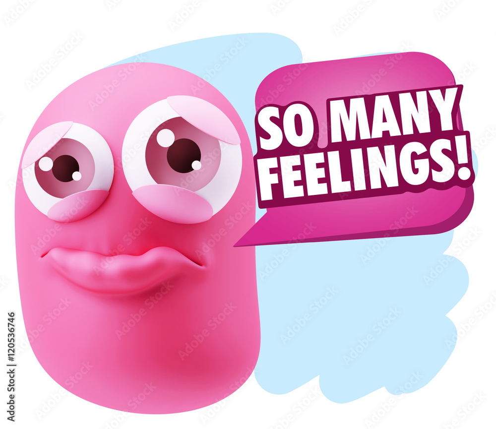 3d Rendering Sad Character Emoticon Expression saying So Many Fe 3d Rendering Sad Character Emoticon Expression saying So Many Fe