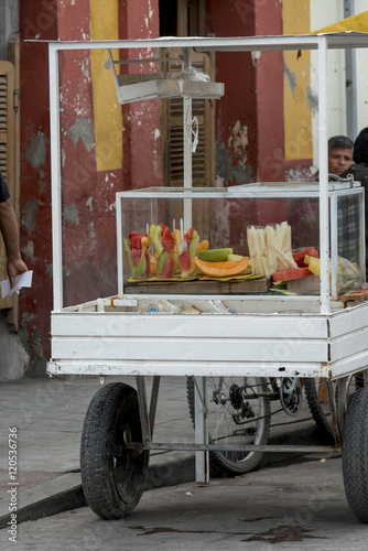 Food stall on street, Centro, Dolores Hidalgo, Guanajuato, Mexic photo