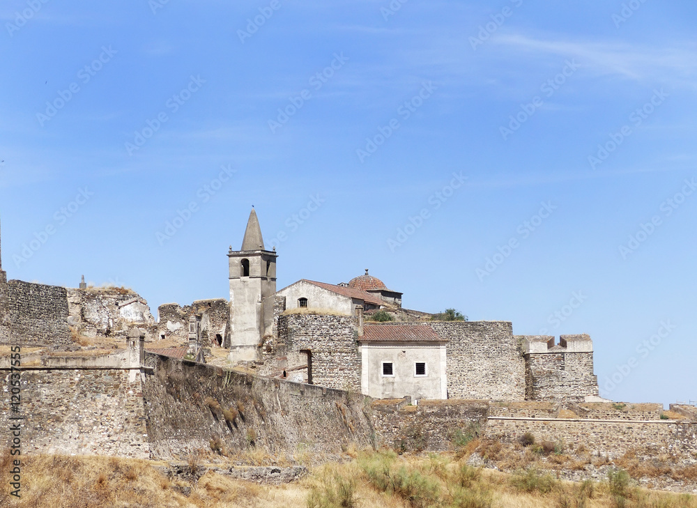 landscape of Juromenha castle, Portugal