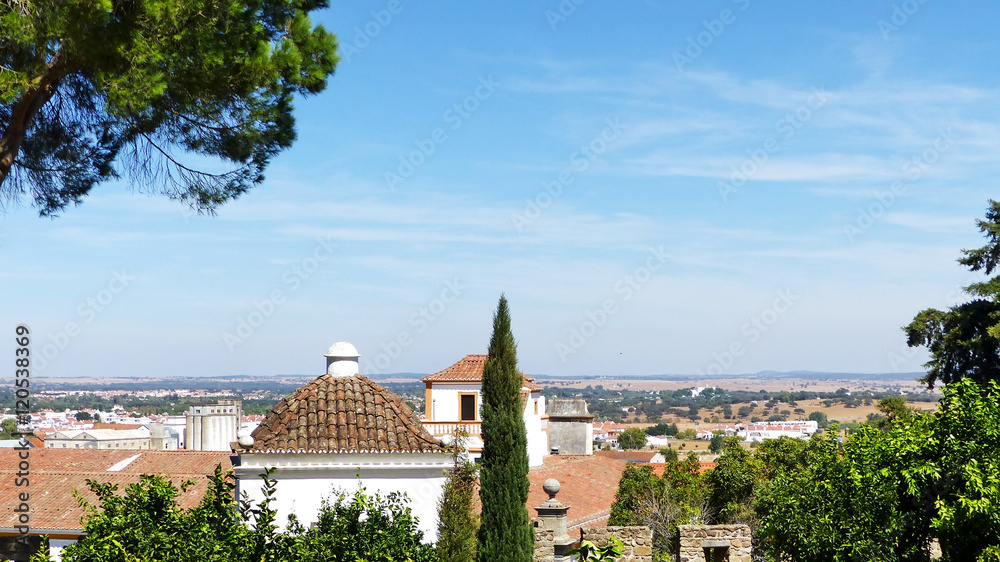Landscape of Evora, Portugal.