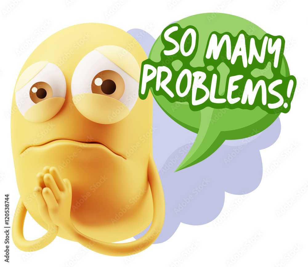 3d Rendering Sad Character Emoticon Expression saying So Many Pr 3d Rendering Sad Character Emoticon Expression saying So Many Pr