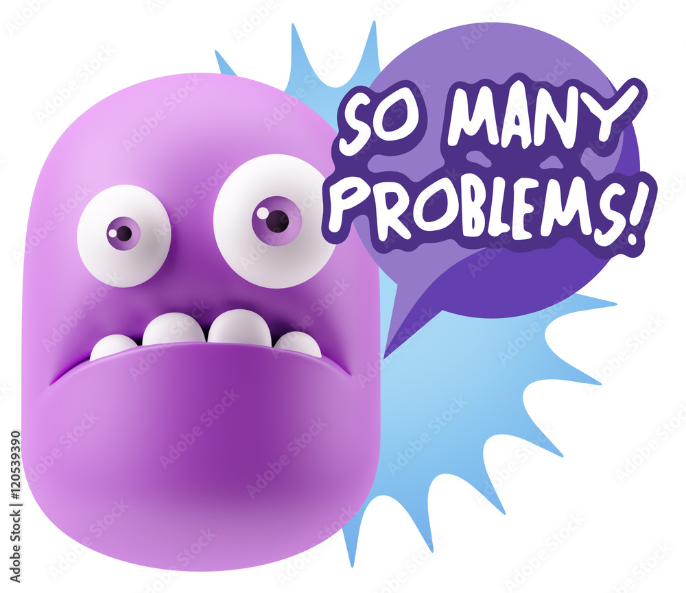 3d Rendering Sad Character Emoticon Expression saying So Many Pr 3d Rendering Sad Character Emoticon Expression saying So Many Pr