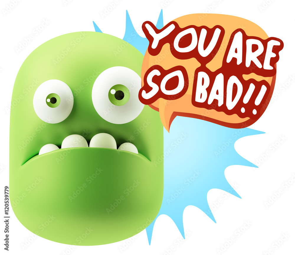 3d Rendering Sad Character Emoticon Expression saying You are so 3d Rendering Sad Character Emoticon Expression saying You are so