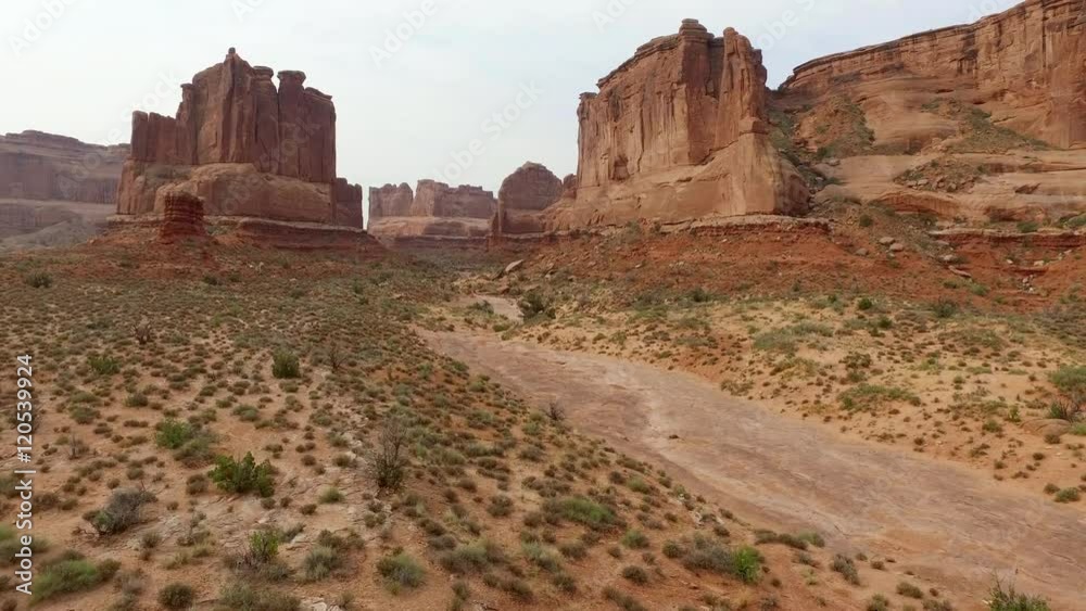 Arches National Park aerial view Arches National Park aerial view