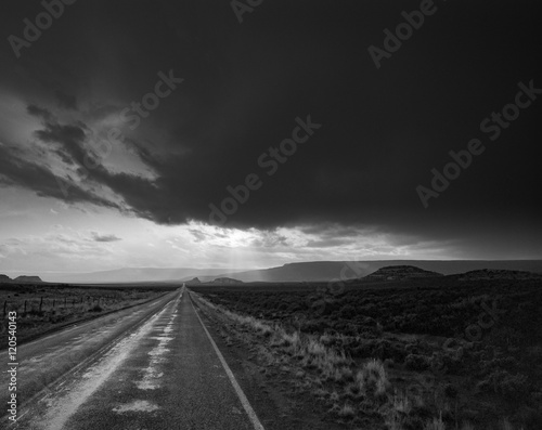 Highway 80, the loneliest highway in America. Nevada © jonmowe