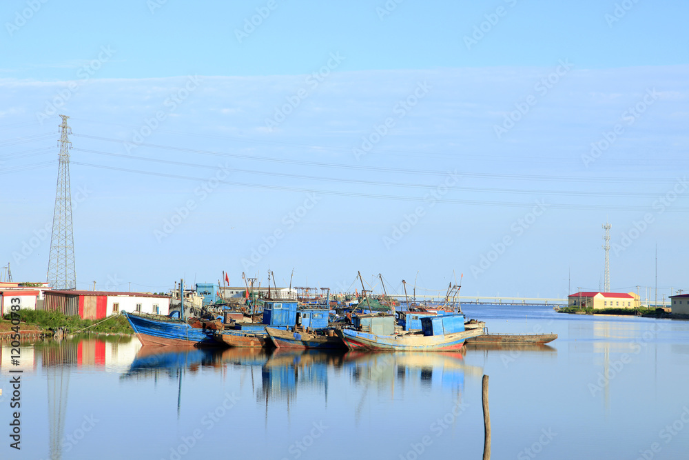 Fishing boats in the harbour