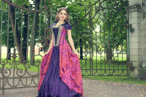 girl in a classic ball gown