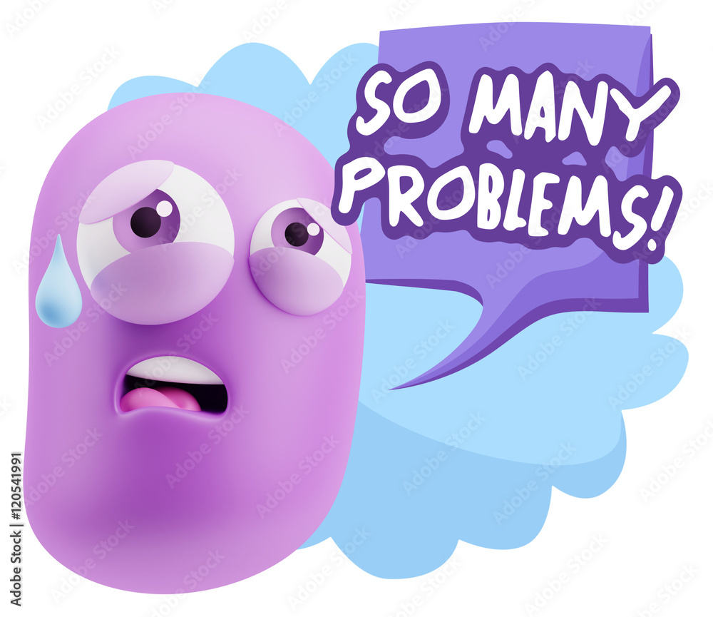 3d Rendering Sad Character Emoticon Expression saying So Many Pr 3d Rendering Sad Character Emoticon Expression saying So Many Pr